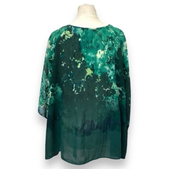 Catherine’s Women’s Petite Plus Embellished V Neck Sheer Tunic, size 3XWP - Picture 5 of 7